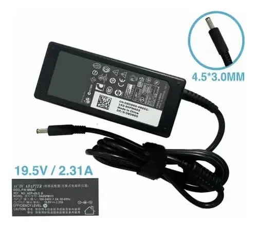 CARGADOR DELL / 19.5V 4.62A / 90W / PUNTA 4.5*3.0MM